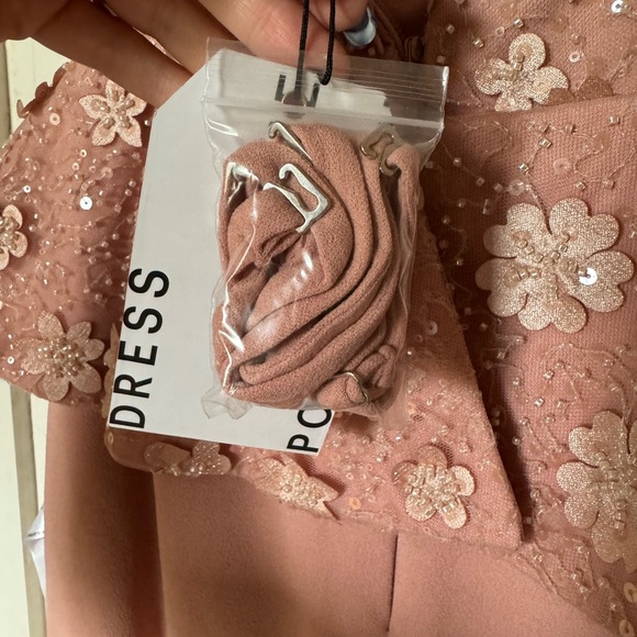 NWT Dress The Population Blush Arabella Sequin Peplum Mini Dress - Picture 8 of 8